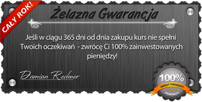 Ty oceniasz czy warto było kupić to szkolenie. Jeśli uznasz, że nie - napisz, a otrzymasz zwrot
